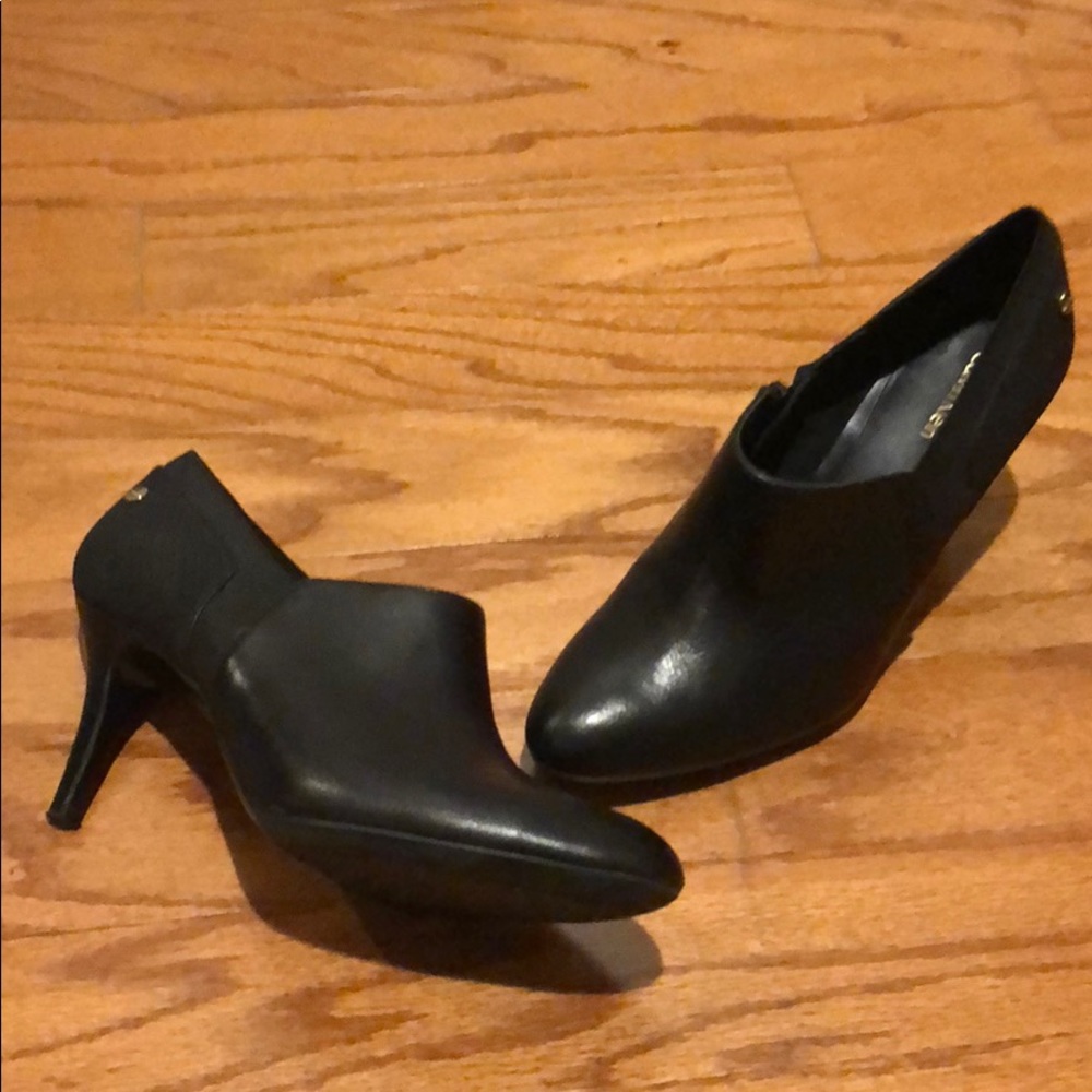 Calvin Klein black ankle boot with heel
